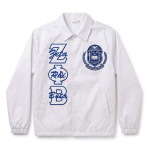 Veste coupe-vent légère et tendance pour femme, sur mesure, style Zeta Phi Beta, avec boutons pression, idéale pour l'extérieur. - Product Image 3
