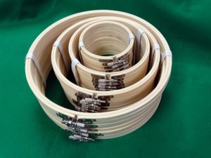 Aro de Bordado de Bambú DK-614P con Bordes Cuadrados |   Aro de Bordado de Bambú, Forma Redonda, Herramienta para Proyectos de Costura - Product Image 2