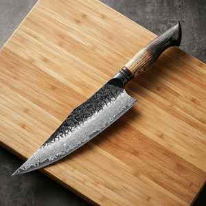 Cuchillo de Chef LEGACY BLADES Profesional, Grabado, de Damasco, Forjado a Mano, Hoja Premium para Cocinar, Mango de Madera Personalizado, 8-9.9 pulgadas - Product Image 4