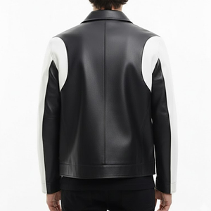 Chaqueta de Cuero Genuino de Cordero Negra para Hombre, de Alta Calidad, Chaquetas de Cuero para Hombre de Maximize Wear, Chaqueta de Invierno para Hombre - Product Image 2