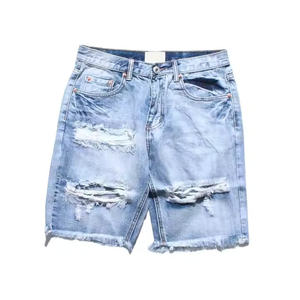Manufacturer Wholesale Rate High Quality Demin Distress <b>Jeans</b> Short Men Customized High Quality Casual Streetwear Eco-Friendly - Product Image 6