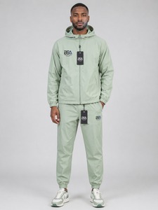 Chándales Cortavientos Personalizados al por Mayor, Ropa Deportiva Térmica Transpirable, Chándal Cortavientos con Capucha, Estampado Sólido - Product Image 1