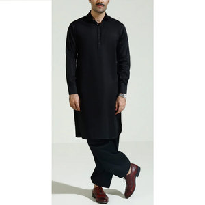 Shalwar Kameez pour homme, coupe droite, tissu respirant et confortable, idéal pour les occasions formelles et les célébrations. - Product Image 4