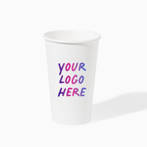 Vasos de Papel Desechables Blancos de Pared Simple de 6-12 oz para Bebidas, con Logotipo Personalizado, para Oficina y Eventos - Product Image 4