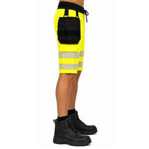 Custom Size 3M Reflective Work wear Men's Safety <b>Shorts</b> Construction <b>Hi</b> <b>Vis</b> Security Cargo <b>Shorts</b> OEM Safety Work wear <b>Shorts</b> - Product Image 5