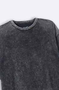 T-shirts Oversize Homme 100% Coton Haute Qualité Personnalisés Effet Délavé Acide Respirants Col Rond Motif Uni Grandes Tailles - Product Image 6