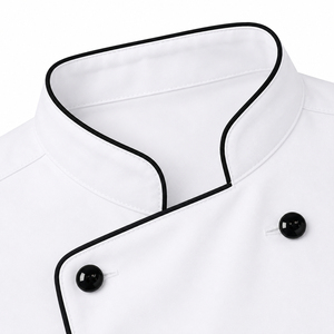 Vestes de chef pour hommes avec logo personnalisé, polyester/coton, uniforme de cuisine professionnel pour le personnel de restaurant, d'hôtel et de restauration, veste de chef - Product Image 5