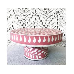 Support à gâteau artisanal en os incrusté, présentoir de luxe pour desserts et chocolats, idéal pour mariages, anniversaires et décoration de table à la maison - Product Image 6