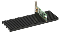 Support de carte de circuit imprimé (PCB) en PP conducteur anti-électrostatique (ESD) avec 42 emplacements, noir, pour la conception et la fabrication de PCB