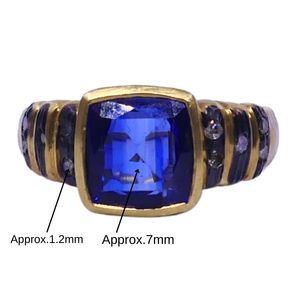 Wedding Wear 925 Sterling Silver Gold Plated Jewelry Ruby Gemstone Women Wear Classic <b>Couple</b> <b>Ring</b> - Product Image 2