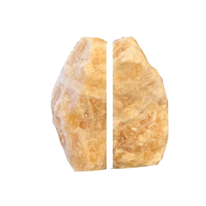 Matériaux de pierres précieuses de haute qualité, serre-livres en calcite miel, pierres naturelles brutes, minéraux, cristaux pour la décoration, vente en gros - Product Image 5