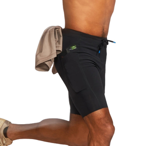 Nouveau short de course pour homme 2026, écologique, décontracté, taille mi-haute, séchage rapide, taille élastique, 3 pouces, imprimé satiné sur le devant, poches, 100 % polyester - Product Image 3