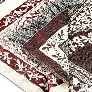 Alfombra de Oración Portátil de Alta Calidad, Alfombra de Oración Musulmana Islámica Gruesa y Plegable de Color Negro, Alfombras de Oración para Hajj, Umrah y Ramadán - Product Image 3