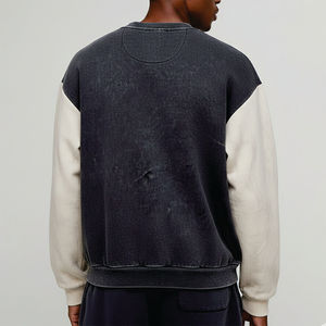 เสื้อฮู้ดดี้ผ้าฟลีซหนานุ่มสำหรับผู้ชาย ฤดูหนาว ขายส่ง OEM ผ้าฝ้าย 100% GSM สูง ไซส์ใหญ่พิเศษ ปักลายตามสั่ง สไตล์สตรีทแวร์ - Product Image 6