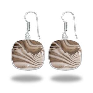 Boucles d'oreilles pendantes en argent sterling 925 avec pierres précieuses de silex multi-coupes de qualité supérieure, bijoux tendance pour femmes - Product Image 4