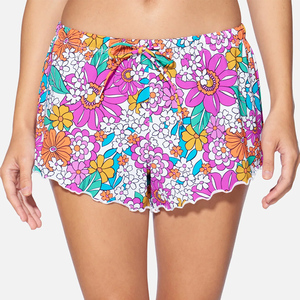 Shorts de Baño para Mujer con Diseño Sublimado Directo de Fábrica, Personalizables, con Patrón Sólido, para Uso Diario en la Playa - Product Image 3