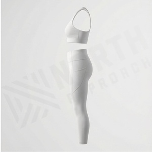 Conjunto de Yoga sin Costuras de Secado Rápido para Mujer, Sujetador Deportivo Reversible, Leggings Transpirables, Ropa Deportiva, Color Personalizado - Product Image 3