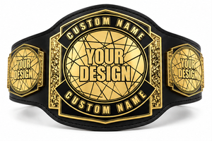 Ceinture de champion personnalisée plaquée or, sangle réglable, écologique, légère, arts martiaux, boxe, MMA, grappling, Jiu-Jitsu - Product Image 2