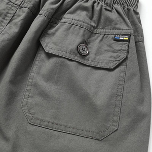 Pantalones Cortos Deportivos de Alto Rendimiento para Hombre, Diseño Cargo, Cómodos para el Entrenamiento Diario, Cintura Media Elástica, Secado Rápido, Estilo Casual, Lona - Product Image 6