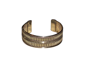 Hand made designer Brass & <b>copper</b> Breselet with gem for hand - Product Image 3