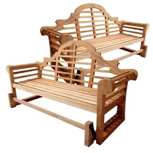 Glider-Banco de madera de teca para exteriores, muebles de Patio y Jardín de madera de teca, marltown