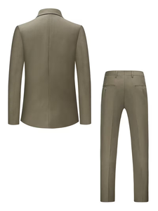 Men's Business Casual Suit Single Breasted Plus Size Lightweight 100% Cotton Pocket Details for Spring Autumn Made Bangladesh - Product Image 2