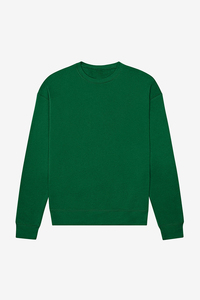 Sweat-shirt à col rond pour homme, léger, 100% coton, doux et confortable pour l'hiver, avec application brodée, fabrication sur mesure OEM - Product Image 3