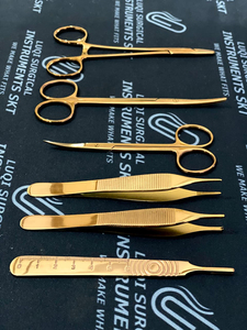 Conjunto de Instrumentos Básicos para Cirugía Plástica Menor |   Herramientas Quirúrgicas Recubiertas de Titanio |   Acero Inoxidable Alemán de Grado Profesional - Product Image 3