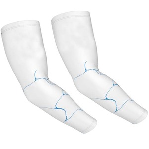 Manchons de compression personnalisés pour le sport, le cyclisme, le basketball, protection UV, antibactériens, séchage rapide, Spandex/Polyester, unisexe - Product Image 2