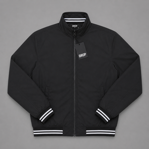 Chaqueta Bomber Ligera para Hombre al por Mayor, Cortavientos con Cremallera Completa, Chaqueta Casual Estilo Universitario, OEM ODM Personalizado, Prenda Exterior Lisa en Bangladesh - Product Image 3