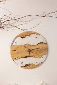 Wooden Craftsmanship <b>Clock</b> Elegant Decorative Timepiece for Living Room Bedroom Workspace and Hospitality Decor - Product Image 4
