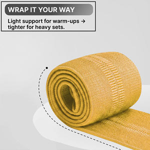 สายรัดข้อศอกและเข่าแบบยืดหยุ่นสำหรับยกน้ำหนักแบบมืออาชีพ อุปกรณ์ป้องกันข้อมือ ผ้าพันข้อศอก อุปกรณ์เสริมสำหรับยิมที่บ้าน - Product Image 5