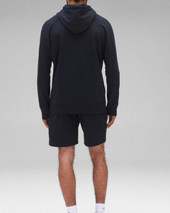 Demand <b>Mid</b> Weight Pullover Hoodie Solid Front Premium Cotton Polyester Blend Men Stylish Modern Winter Outwear Breathable Fleece - Product Image 2