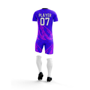 Conjunto de Pantalones Cortos de Fútbol Personalizados para Hombre, Impresión Digital, Cierre con Cordón, Spandex/Poliéster, Antibacteriano, Transpirable - Product Image 3