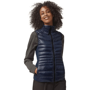 Gilet matelassé court d'hiver pour femme, col montant, sans manches, fermeture éclair, réversible, respirant - Product Image 4