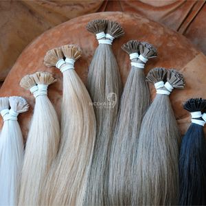 Venta al por mayor de calidad superior de extensiones de cabello virgen vietnamita de punta plana de color de cabello humano libre de enredos precio de fábrica - Product Image 5