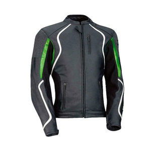Combinaison de course moto verte et noire, veste et pantalon, équipement de protection pour la conduite - Product Image 3