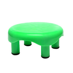 Tabouret en plastique demi-rond industriel moderne de couleur verte de prix usine de l'Inde - Product Image 1