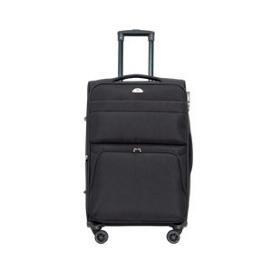 HUNGPHAT Fashionable Classic Modern Durable <b>Light</b> Weight Soft Shell 8-Wheel Spinner Luggage Set Expandable Zipper TSA Lock Large - Product Image 3