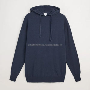 Oem Baggy Blank Sweatshirt Plain Quality Unisex <b>Navy</b> Blue Terry Cloth Hoodie Premium 100 Cotton Hoodies No PocketDDP Shipping - Product Image 2