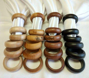 Luxury <b>Wooden</b> Wedding <b>Napkin</b> <b>Ring</b> Handmade Classic Durable Eco-Friendly Dining Decor Tradebyd - Product Image 6