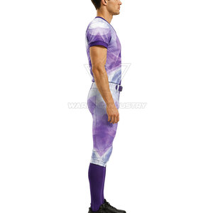 ชุดอเมริกันฟุตบอลระบายอากาศได้ดี เสื้อเจอร์ซีย์แบบกำหนดเองพร้อมกางเกงเข้าชุด ผลิตจากผ้ากันความชื้นสำหรับกีฬาแข่งขัน - Product Image 5