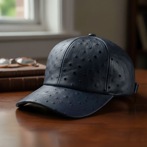 Gorra de Vaquero Vintage Azul Oxford, Sombrero Occidental de Primera Calidad para Viajes, Pesca y Aventuras al Aire Libre, Marca Privada, Venta al Por Mayor - Product Image 1