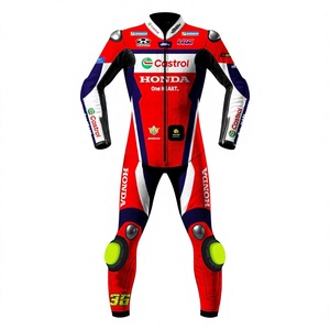 ชุดแข่งรถมอเตอร์ไซค์ Joan Mir MotoCP Suit Zonda 1 ชิ้น ทำจากหนังวัว/หนังจิงโจ้ สำหรับขับขี่/แข่งรถบนสนาม/จั๊มสูท  หนังแท้มาตรฐาน CE ระดับ 2 - Product Image 1