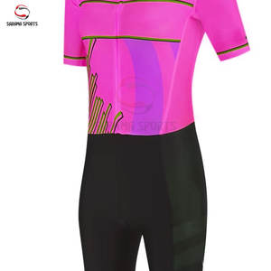 Traje de Triatlón sin Mangas, Personalizado, Transpirable, Ligero, Antibacterial, de Secado Rápido, Ecológico, Compresivo, para Ciclismo y Deportes - Product Image 5