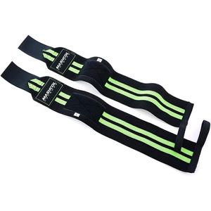 Muñequeras de nailon para levantamiento de pesas personalizadas Unisex con bucle para el pulgar, equipo de entrenamiento para gimnasio, equipo de protección al por mayor - Product Image 6