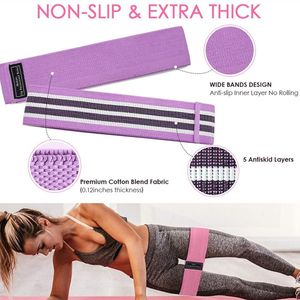 Cinturón de Resistencia para Hip Thrust, Bandas de Resistencia para Yoga, Bandas de Bucle para Entrenamiento, Resistentes al Sudor, Set Portátil de Entrenamiento Físico, Cinturón para Hip Thrust - Product Image 6