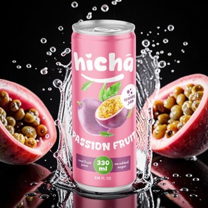 Boisson gazeuse rafraîchissante au fruit de la passion 330ml sans sucre ajouté, boisson gazeuse pour le rafraîchissement quotidien et la vente au détail - Product Image 2