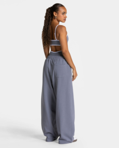 Pantalones Deportivos de Invierno para Mujer, Cintura Media, Holgados, Transpirables, Ecológicos, 100% Algodón, Color Lavanda - Product Image 6