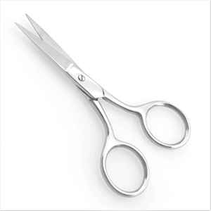 Ciseaux de manucure droits en acier inoxydable de couleur personnalisée, petits et tranchants, pour hommes, pour cuticules, soins des ongles, poils du visage et moustache - Product Image 4